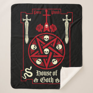 Cobertor Sherpa Posto de Subcultura Gótica Punk