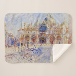 Cobertor Sherpa Praça da rua, Veneza (Piazza San Marco)