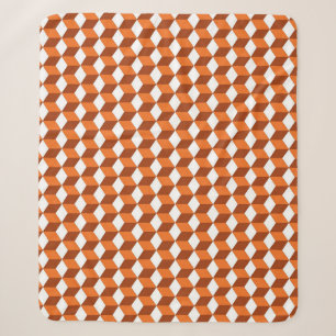 Cobertor Sherpa Praça Laranja: Fundo de Vintage Abstrato