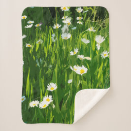 Cobertor Sherpa Prado de flores