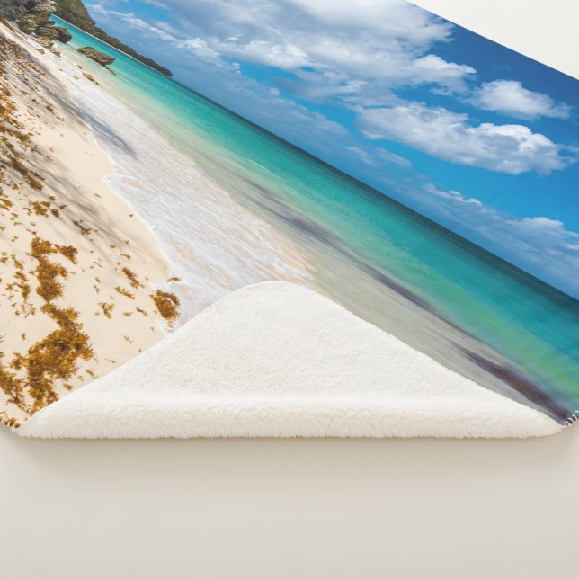 Cobertor Sherpa praia de Anse Canot em Marie-Galante (3/4)