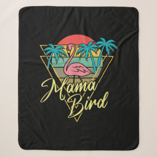 Cobertor Sherpa Praia de Palm Sunset Sunset Palm 80 da Mama Bird F