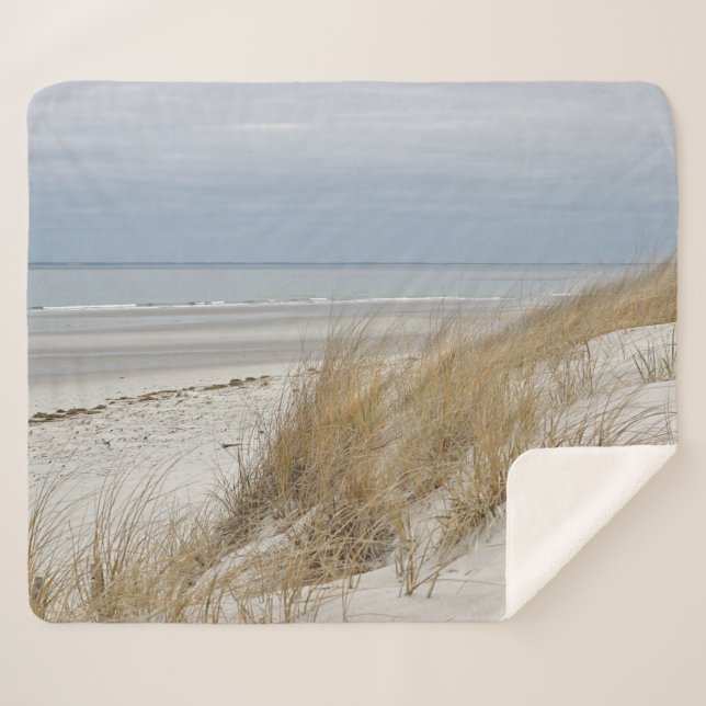 Cobertor Sherpa Praia do oceano em Cape Cod (Frente (Horizontal))