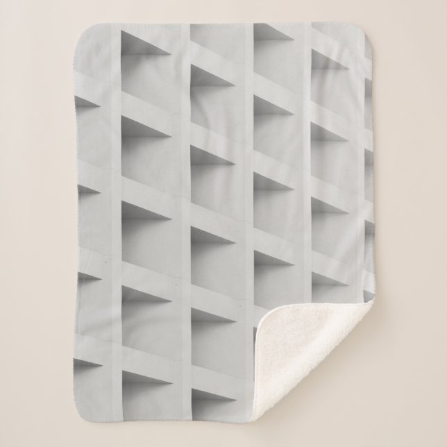 Cobertor Sherpa Prateleira branca (Frente)