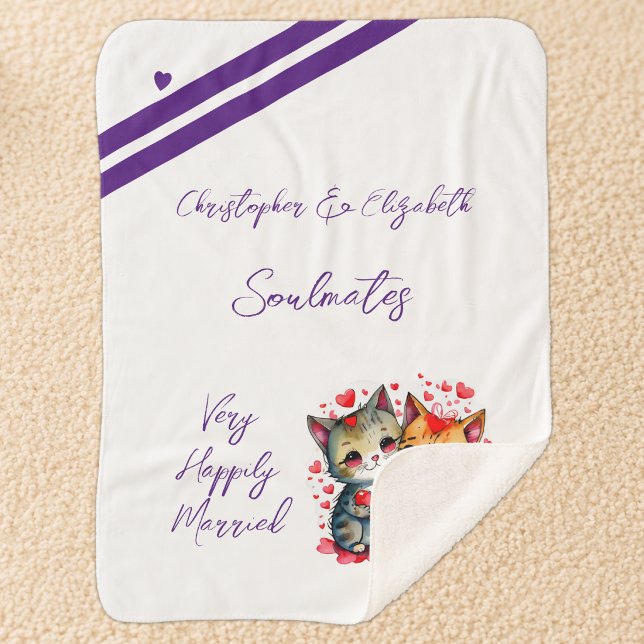 Cobertor Sherpa Presente de aniversário de casamento para esposa a (Criador carregado)