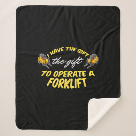 Cobertor Sherpa Presente de empilhadeira