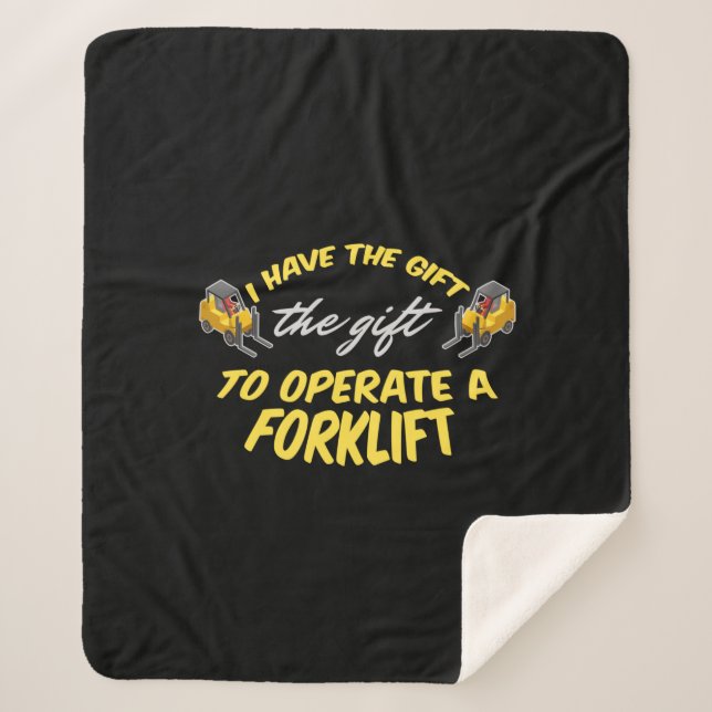 Cobertor Sherpa Presente de empilhadeira (Frente)