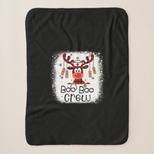 Cobertor Sherpa Presente de Enfermeira Boo Boo Crew