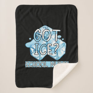 Cobertor Sherpa Presente de Enfermeira   Recebeu Enfermeira Da Esc