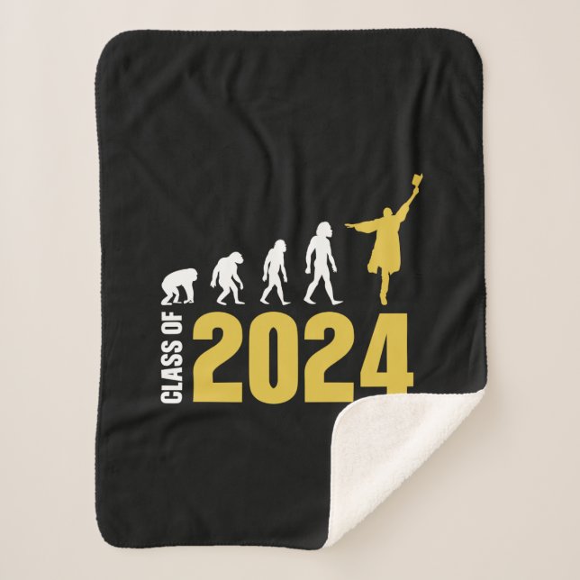 Cobertor Sherpa Presente de Graduação | Classe De 2024 (Frente)
