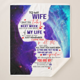 Cobertor Sherpa Presente De Namorados Personalizado Para Esposa Do