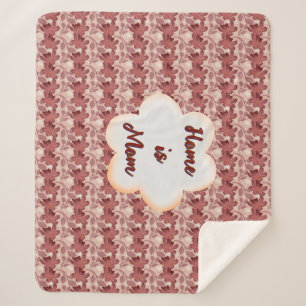 Cobertor Sherpa Presente floral personalizado e feito sob medida p