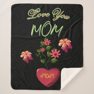 Cobertor Sherpa Presente floral personalizado e feito sob medida p