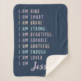 Cobertor Sherpa Presente motivacional para adolescente personaliza