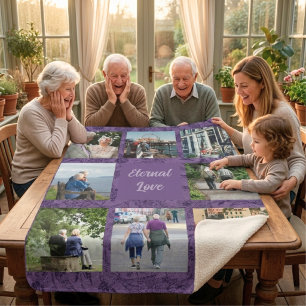 Cobertor Sherpa Presentes Personalizados para Casais de Pais Mais 