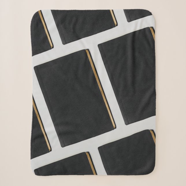 Cobertor Sherpa Preto (Frente)