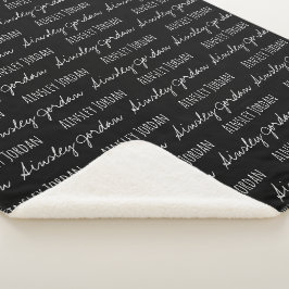 Cobertor Sherpa Preto e Branco moderno Keepsasasasasasaké personal