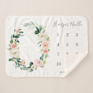 Cobertor Sherpa Primavera Florals - Etapa do Bebê