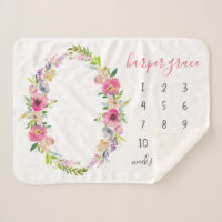Primavera Garden Baby Name Monthly Milestone Photo