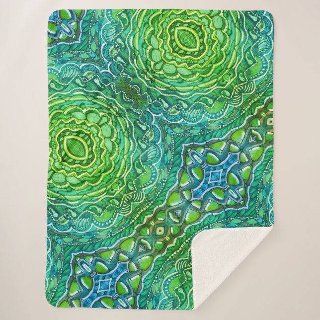 Cobertor Sherpa Primavera Gems (Frente)