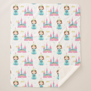 Cobertor Sherpa Princesa Bebê Padrão