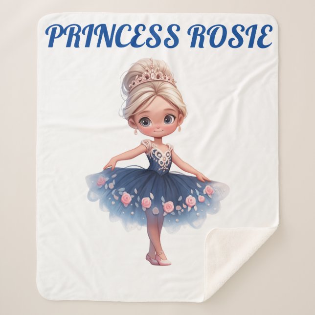 COBERTOR SHERPA "PRINCESS" PERSONALIZADO (Frente)