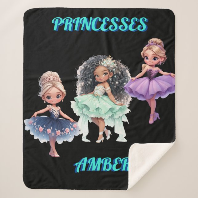 COBERTOR SHERPA "PRINCESS" PERSONALIZADO (Frente)