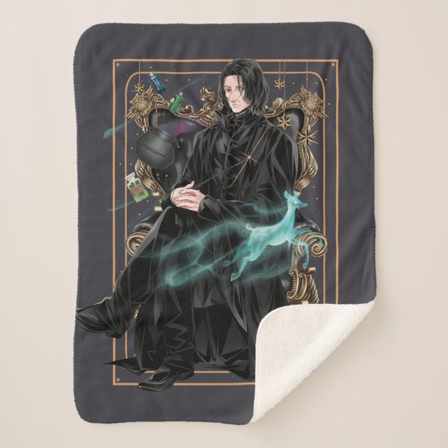 Cobertor Sherpa Professor Severus Snape Sentado (Frente)