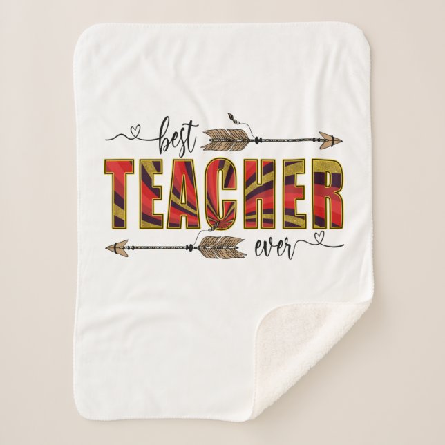 Cobertor Sherpa Professora Arte Melhor Professora Evers (Frente)