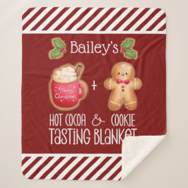 Cobertor Sherpa Provando de chocolate quente