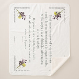 Cobertor Sherpa PSALM 1:1-3 Botanic Design,