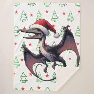 Cobertor Sherpa Pterodactyl de Natal