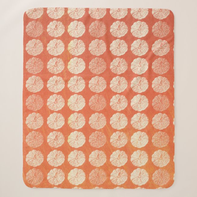 Cobertor Sherpa Pumpkin de queda (Frente)