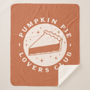 Cobertor Sherpa Pumpkin Pie Lovers Club