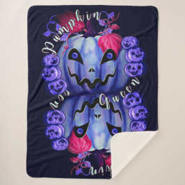 Cobertor Sherpa Pumpkin Queen