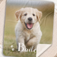 Puppy Dog Personalized Pet Golden Retriever Photo