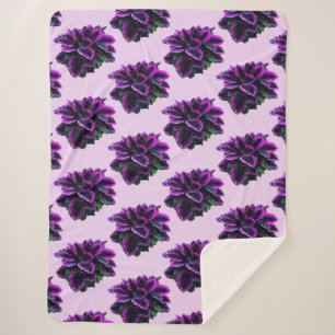 COBERTOR SHERPA PURPLE CALATHEA