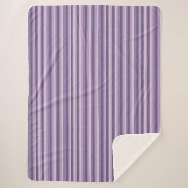 Cobertor Sherpa Purple stripes (Frente)