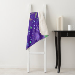 Cobertor Sherpa Purple Twilight Party