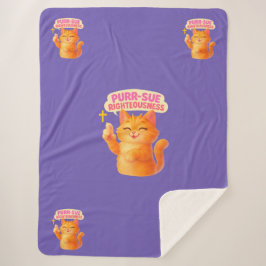 Cobertor Sherpa Purr-sue Righteousness - Christian
