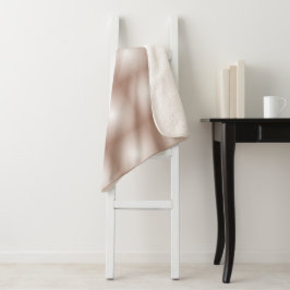 Cobertor Sherpa Quadrados Geométricos com Branco Gradiente Mocha M