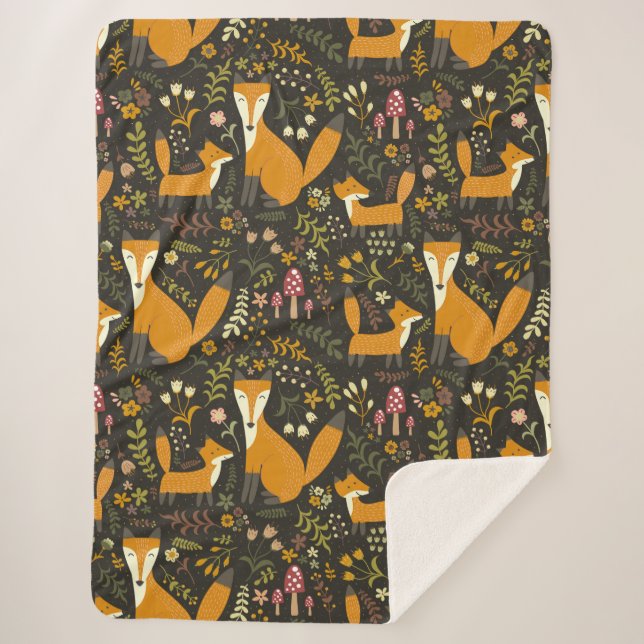 Cobertor Sherpa Quarto-de-coleira-branca (Frente)