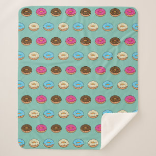 Cobertor Sherpa Quatro padrões Rosquinha associados