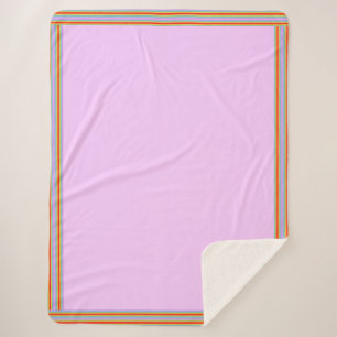 Cobertor Sherpa Quebra-cabeça rosa
