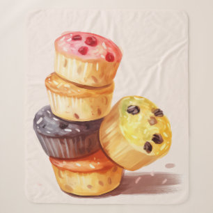 Cobertor Sherpa Queda da Torre Muffin