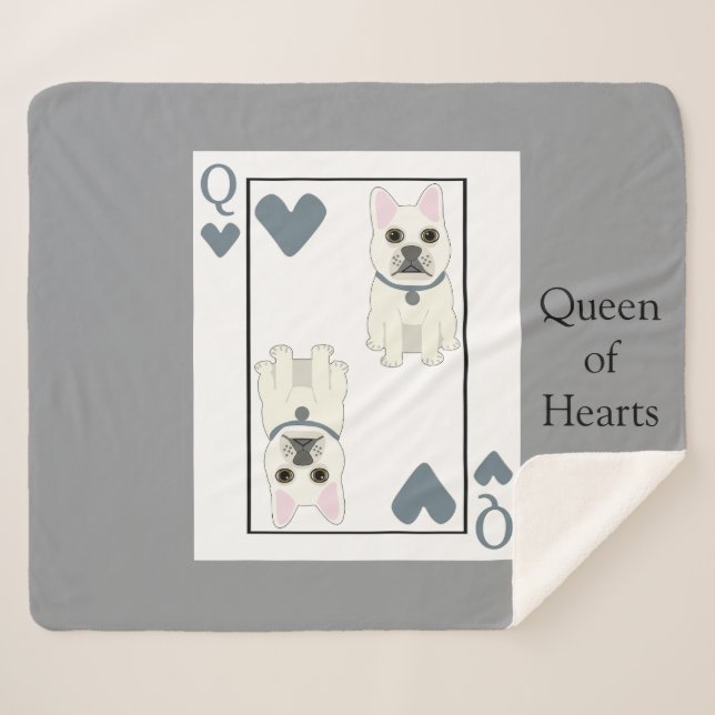 Cobertor Sherpa Queen of Hearts (Frente (Horizontal))
