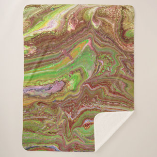 Cobertor Sherpa Questions 1 Wild Green Maroon Blanket