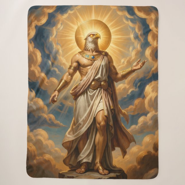 Cobertor Sherpa Ra – Egyptian Sun God (Frente)