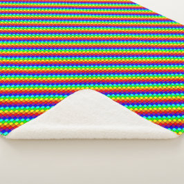 Cobertor Sherpa Rainbow Stripes - Sherpa Blanket