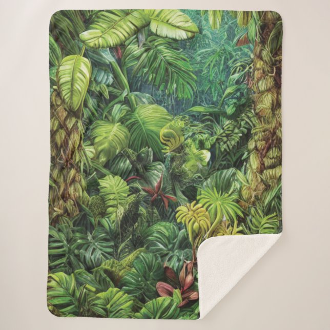 Cobertor Sherpa RainForest Sherpa Blanket (Frente)